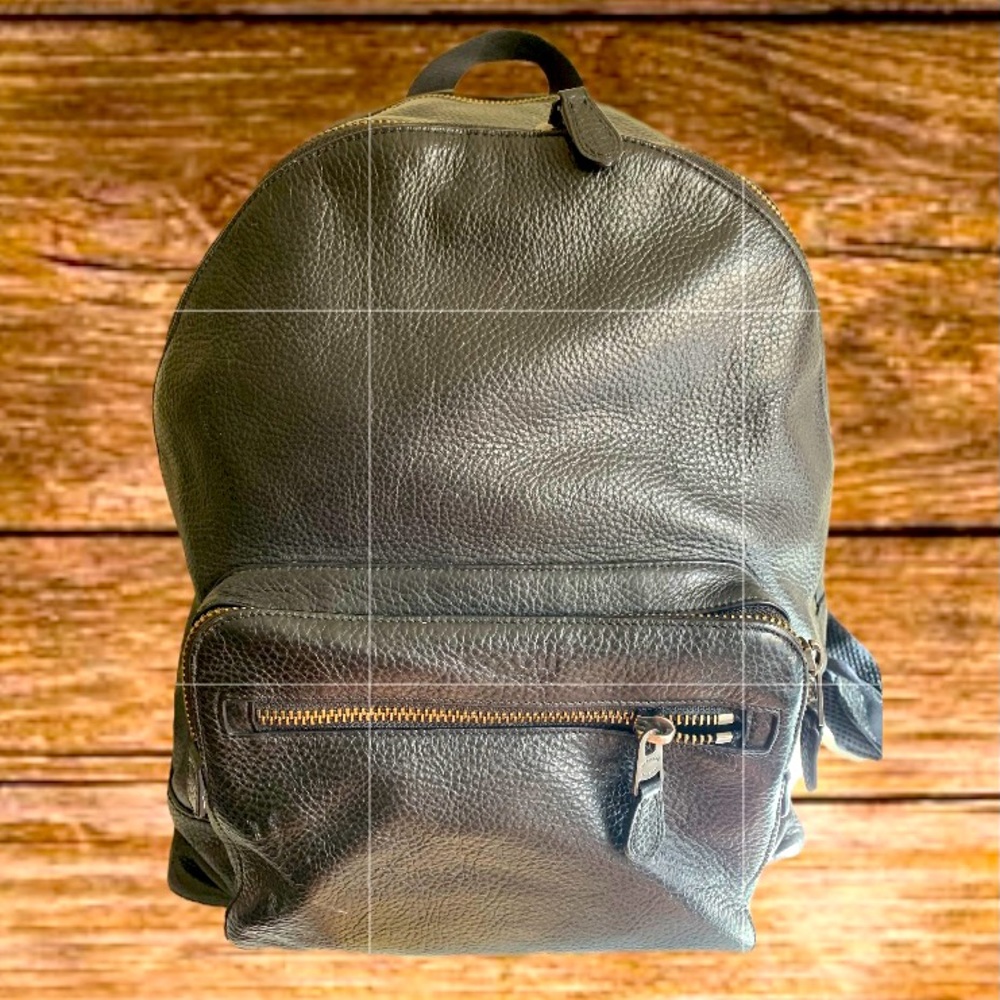 Coach leather backpack